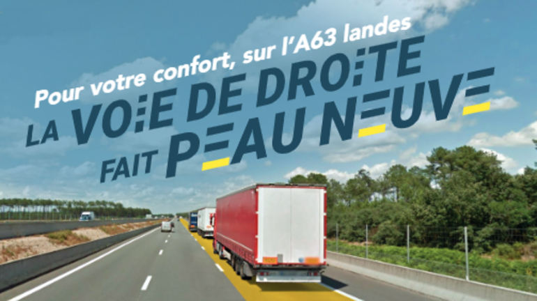 Reprise des travaux sur l'A63